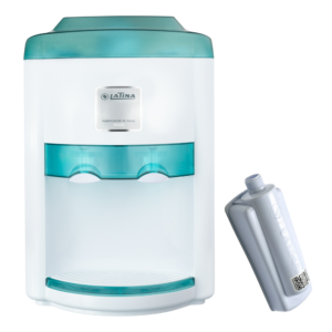 KIT - PURIFICADOR DE ÁGUA LATINA PA335 - BIVOLT - Branco e Verde + FILTRO DE REPOSIÇÃO P355